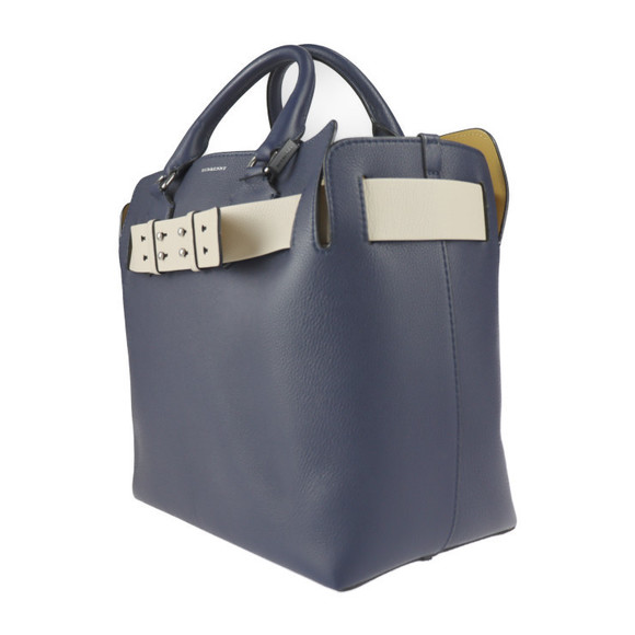 Burberry Medium Belt Bag Handbag Leather Navy Ivory - Picture 2 of 8